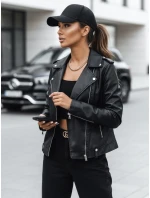 MODE MOSAIC dámská kožená bunda ramones černá FashionStreet TY3893