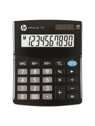 Kancelářská kalkulačka HP OC 110/INT BX, 10místný displej, 125x101x33mm, černá