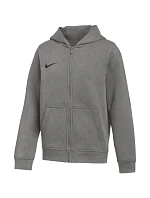 Dětská celorozepínací mikina s kapucí Nike Park 26 Fleece tmavě šedá IB1232 063