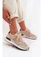 Dámské tenisky z eko kůže béžové Kelira
