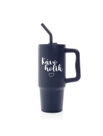 KÁVOHOLIK - modrý cestovní termohrnek 900 ml