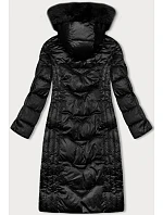 Dlouhá zimní bunda slim-fit černá S'west (B8201-1) Dlouhá zimní bunda slim-fit černá S'west (B8201-1)