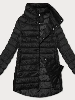 Černá dámská prošívaná bunda se stojáčkem Minority (P3-6908-1)