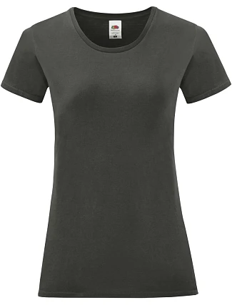 Fruit of the Loom Lady-Fit Iconic 150 T Dámské tričko 16.1432 light graphite Fruit of the Loom Lady-Fit Iconic 150 T Dámské tričko 16.1432 light graphite