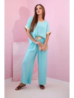 Viskózový komplet se zlatým lemováním mincovna