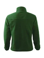Jacket fleece pánský lahvově zelená 06 (brand label)