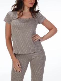 Dámské pyžamo Forex Puntíky 919