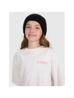 Dívčí tričko oversize s potiskem 4F 4FJRAW25TTSHF2935-11S