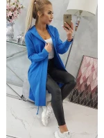 Oversize s potiskem v chrpově modré barvě Oversize s potiskem v chrpově modré barvě