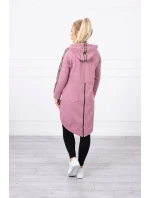 Mikina se zipem na zádech tmavě růžová Mikina se zipem na zádech tmavě růžová