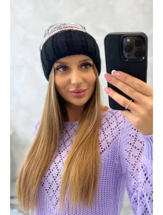 Dámská čepice Feba K330 černá Dámská čepice Feba K330 černá