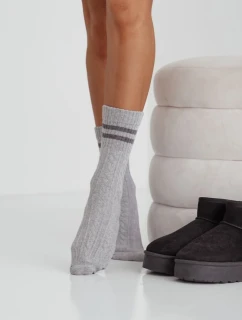 Dámské Ponožky Cop S Pásky Šedé