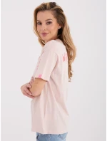 Tričko D12022M02842A světle růžové Tričko D12022M02842A světle růžové