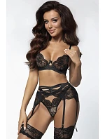 Dámské tanga String V-10718 Černá s béžovou - Axami Dámské tanga String V-10718 Černá s béžovou - Axami