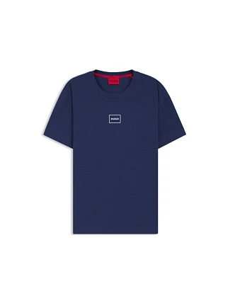 Hugo Loungewear Laze AZZURRO pánská košile na spaní (50525236-409)