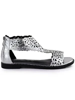 Dámské stříbrné ažurové sandály M.Daszynski MR24148-2