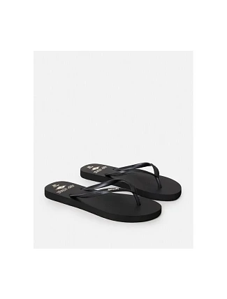 Plážové žabky RIP CURL Icons Of Surf Bloom Open Toe, černé Plážové žabky RIP CURL Icons Of Surf Bloom Open Toe, černé