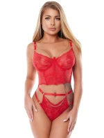 Korzet Anais Kaia barva:červená