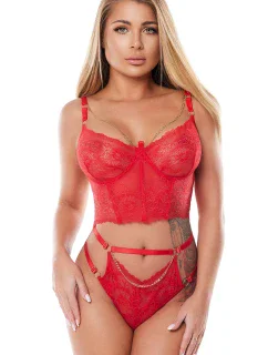Korzet Anais Kaia barva:červená