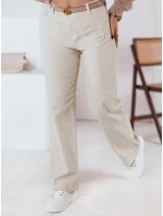 Dámské manšestrové kalhoty WELVIA light beige FashionStreet UY2302