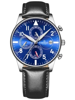 Pánské hodinky Giewont Chronograph Sapphire Black and Blue GW5630-A3