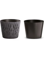 PÍSEČNÝ KULATÝ RYBNÍK Š 19 CM ANTRACITOVÝ