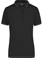 Daiber JN 568 Dámské žerzejové elastické polo 02.0568 black/white Daiber JN 568 Dámské žerzejové elastické polo 02.0568 black/white
