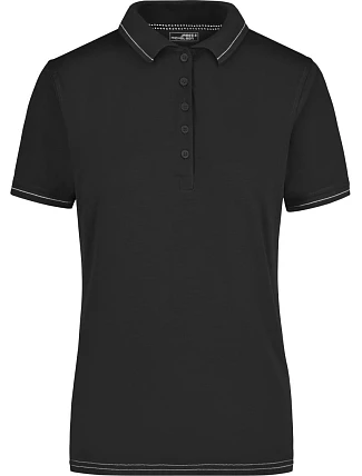 Daiber JN 568 Dámské žerzejové elastické polo 02.0568 black/white Daiber JN 568 Dámské žerzejové elastické polo 02.0568 black/white