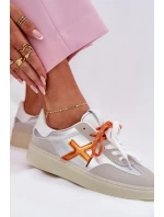 Nízké Dámské Sportovní Boty Stříbrné Zelevelis