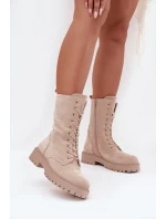 Dámské workery zateplené béžové Marvielle