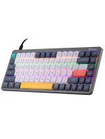 KLÁVESNICE TRACER FINA 84 ŠEDÁ OUTEMU ČERVENÝ SPÍNAČ