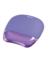 Gelová podložka pod myš a zápěstí Fellowes CRYSTAL fialová