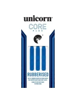 Šipky Unicorn Core Plus s ocelovými hroty - modrá pogumovaná mosaz 21g:8650|23g:8651|25g:8652