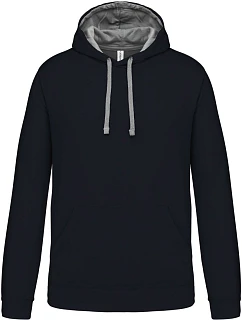 Kariban K 446 Kontrastní mikina s kapucí 20.K446 navy/fine grey