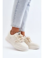 Dámské tenisky z ekokůže béžové Avanalis