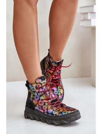 Kožené Dámské Zateplené Boty Maciejka 06146-39 Mmultikolor
