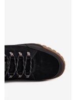 Semišové Pánské Turistické Boty Big Star SS174265 Černé