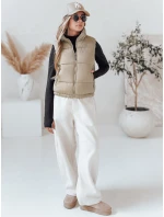 Dámská prošívaná vesta URBANELLE béžová FashionStreet TY4973 Dámská prošívaná vesta URBANELLE béžová FashionStreet TY4973