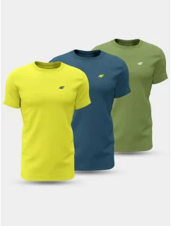 Trička 4F M 4FWSS24TTSHM1896-90S 3PAK pánské