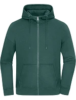 Daiber 8043 Těžká unisex oversize mikina s kapucí 02.8043 smoky green