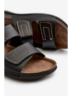 Pohodlné pánské sandály s suchými na suché Inblu GV00002I černé Pohodlné pánské sandály s suchými na suché Inblu GV00002I černé