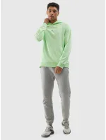 Pánská tepláková mikina bez zapínání a s kapucí z organické bavlny 4F - světle zelená Pánská tepláková mikina bez zapínání a s kapucí z organické bavlny 4F - světle zelená
