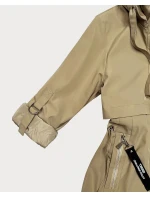 Cienka kurtka z podwijanymi rękawami Goodlookin piaskowa (KK60410-5#)