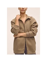 Dámská mikina CASALL Easy Oversized Zip Hoodie, hnědá barva Dámská mikina CASALL Easy Oversized Zip Hoodie, hnědá barva