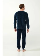 Vamp - Sametové pruhované pyžamo 21711 - Vamp Vamp - Sametové pruhované pyžamo 21711 - Vamp