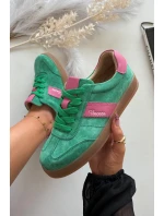 Semišové tenisky Vinceza – zelené