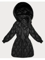 Černá široká dámská zimní oversize bunda Minority (M2-6518-1) Černá široká dámská zimní oversize bunda Minority (M2-6518-1)