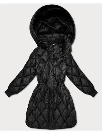 Černá široká dámská zimní oversize bunda Minority (M2-6518-1) Černá široká dámská zimní oversize bunda Minority (M2-6518-1)