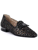 Dámské kožené polobotky černé Cambell 35307