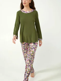 Vamp - Dámské pyžamo s květinami 21065 - Vamp